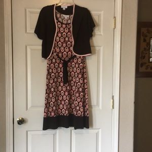 Cute Summer Dress with open jacket and loose belt